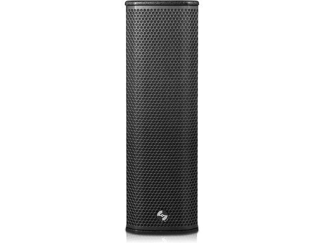 Sound Town Powered Column Line Array Speaker with 2x5-Inch Woofers, Dual Compression Drivers, Class-D amp. TWS, Birch Plywood, Wall Mount...