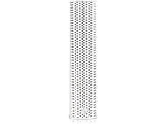 Sound Town Weather-Resistant Compact Aluminum Line Array Column Speaker with Wall Mount Bracket, 4 x 3 Woofers, 2 x 1.2 Dome Tweeters, White, for...