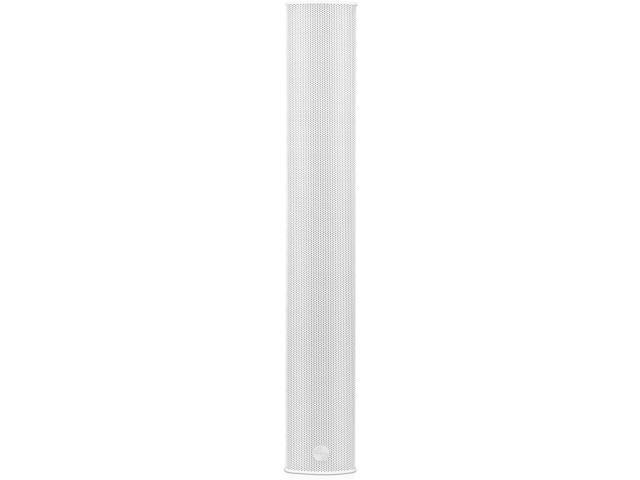 Sound Town Weather-Resistant Compact Aluminum Line Array Column Speaker with Wall Mount Bracket, 6 x 3 Woofers, 4 x 1.2 Dome Tweeters, White, for...