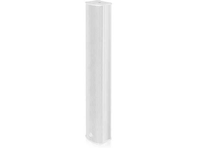 Sound Town Weather-Resistant Compact Aluminum Line Array Column Speaker with Wall Mount Bracket, 6 x 3 Woofers, 4 x 1.2 Dome Tweeters, White, for...