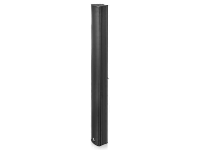Sound Town Weather-Resistant Compact Aluminum Line Array Column Speaker with Wall Mount Bracket, 10 x 3 Woofers, 6 x 1.2 Dome Tweeters, Black, for...