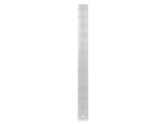 Sound Town Weather-Resistant Compact Aluminum Line Array Column Speaker with Wall Mount Bracket, 10 x 3 Woofers, 6 x 1.2 Dome Tweeters, White, for...
