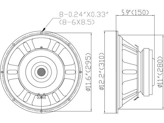 Sound Town 12” 350W Steel Frame Raw Subwoofer (Low Frequency Driver) w/ 3 Voice Coil 80 oz Magnet Replacement Woofer for PA/DJ Speaker Subwoofer Cabinets (STLF-1280S) - image 7