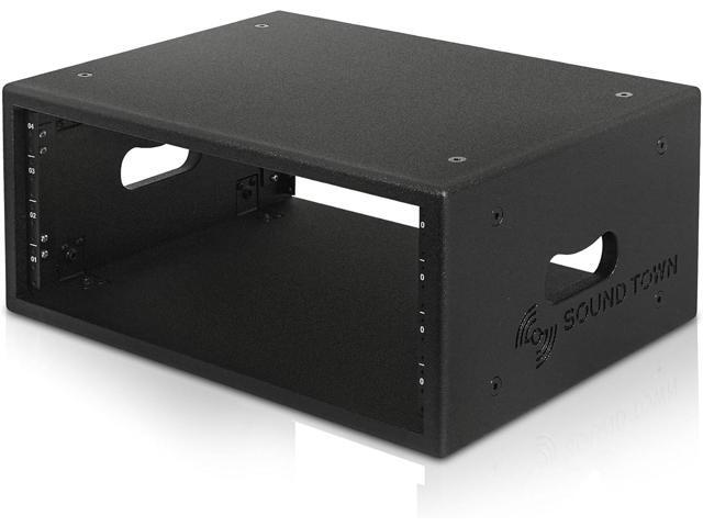 Sound Town 4U Studio Rack with 4-Space  Baltic Birch 0.7  (18mm)Plywood with Polyurea Coating  for Recording Room  Home Studio (SDRK-4PU) - image 2