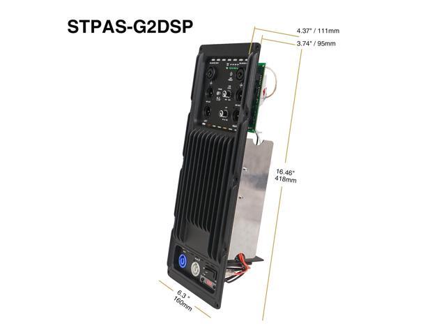 Sound Town Class-D Plate Amplifier 800W Continuous w/Low-Pass Filter for PA DJ Subwoofer Cabinets (STPAS-G2DSP)