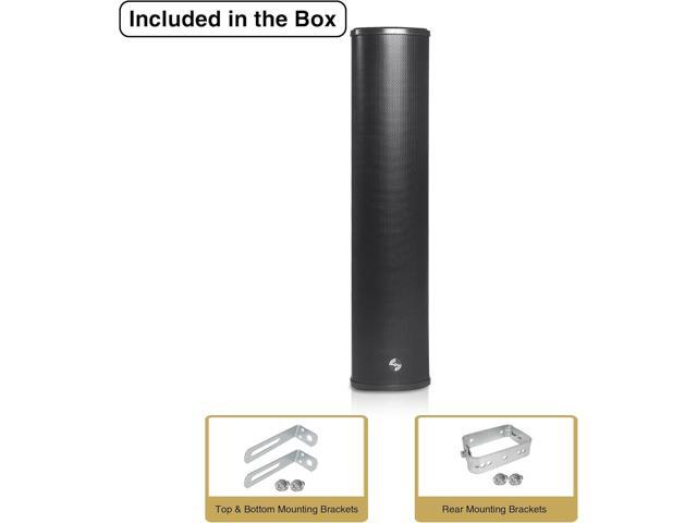 Sound Town 70V/100V 4x5 Weather-Resistant Column Array Passive Speaker, with IP55-rated Aluminum Enclosure, for Home & Commercial Installations,...
