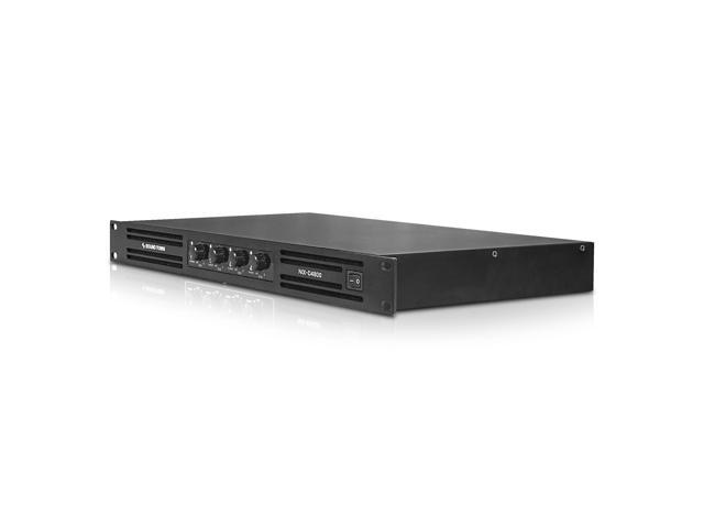 Sound Town Class-D 4-Channel PA/DJ Power Amplifier, 4 x 720W RMS at 4-ohm, 1U rack space, Aluminum Panel for Conference Installations (NIX-D4800)