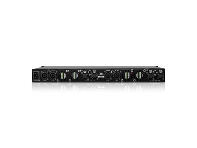 Sound Town Class-D 4-Channel PA/DJ Power Amplifier, 4 x 720W RMS at 4-ohm, 1U rack space, Aluminum Panel for Conference Installations (NIX-D4800)