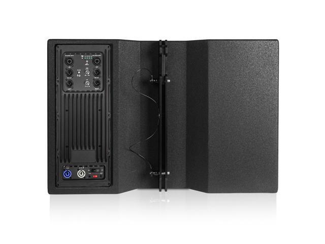 Sound Town ZETHUS Series Powered Line Array Speaker System with One 15-inch Subwoofer, Two 10-inch Line Array Speakers with Onboard DSP, Black...