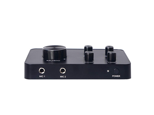Sound Town Wireless Microphone Karaoke Mixer System with HD Audio Return Channel, Optical, AUX, Bluetooth - Supports Smart TV, Media Box, Sound Bar...
