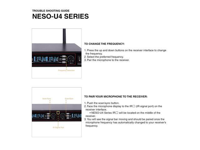 Sound Town 200-Channel Rack Mountable Professional UHF Wireless Microphone System with Metal Receiver and 4 Handheld Mics (NESO-U4HH)