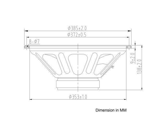 Sound Town 15 250W Steel Frame Woofer (Low Frequency Driver) (MLF-15) - image 5