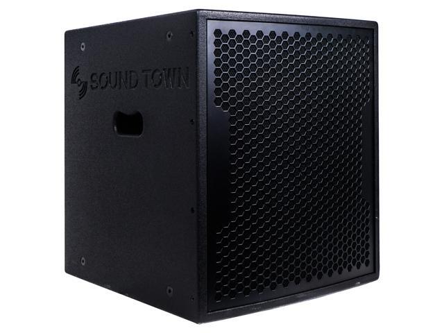 Sound Town 2-Pack 15 3200 Watts Powered PA DJ Subwoofers with Speaker Outputs Plywood Enclosure and Wheels Black (CARPO-15SPW-PAIR) - image 7