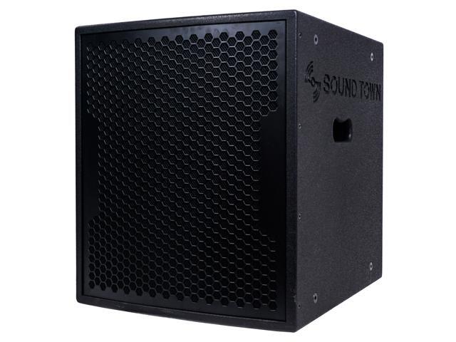 Sound Town 2-Pack 15 3200 Watts Powered PA DJ Subwoofers with Speaker Outputs Plywood Enclosure and Wheels Black (CARPO-15SPW-PAIR) - image 4