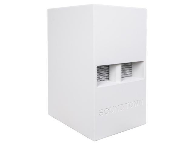 Sound Town 2-Pack 12 800 Watts Powered PA DJ Subwoofers with Folded Horn Design Birch Plywood White (CARME-112SWPW-PAIR) - image 6