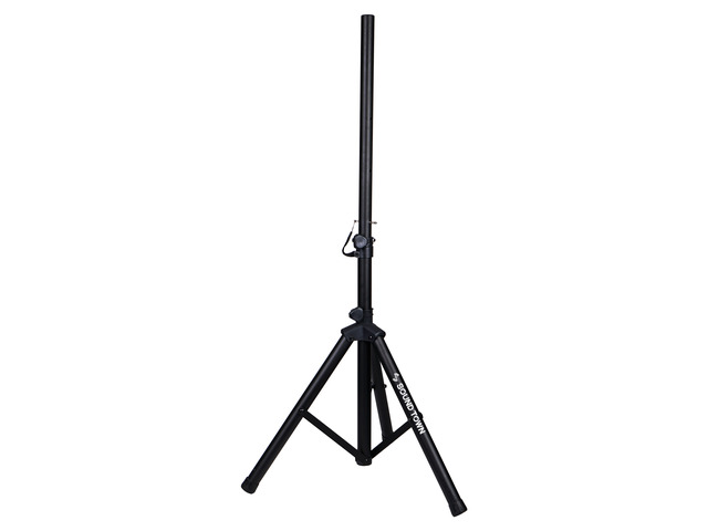 Sound Town 2-Pack Universal Tripod Speaker Stands with Adjustable Height, 35mm Compatible Insert, Locking Knob and Shaft Pin, Black (STSD-48B-PAIR)