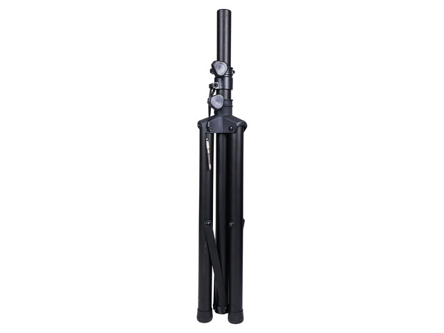Sound Town 2-Pack Universal Tripod Speaker Stands with Adjustable Height, 35mm Compatible Insert, Locking Knob and Shaft Pin, Black (STSD-48B-PAIR)