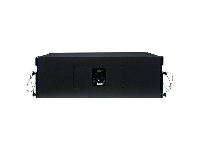 Sound Town ZETHUS Series 4 x Dual 10 Line Array Loudspeaker System with Titanium Compression Drivers Full Range/Bi-amp Switchable Black for Live Sound Clubs Bars Churches and Schools - image 5