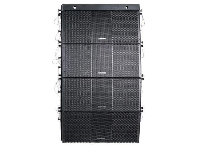 Sound Town ZETHUS Series 4 x Dual 10 Line Array Loudspeaker System with Titanium Compression Drivers Full Range/Bi-amp Switchable Black for Live Sound Clubs Bars Churches and Schools - image 2