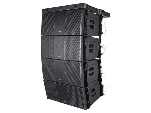 Sound Town ZETHUS Series 4 x Dual 10 Line Array Loudspeaker System with Titanium Compression Drivers Full Range/Bi-amp Switchable Black for Live Sound Clubs Bars Churches and Schools - image 3