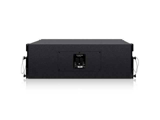 Sound Town ZETHUS Series 2 x 10" Line Array Loudspeaker System with Dual Titanium Compression Drivers, Full Range/Bi-amp Switchable, Black...