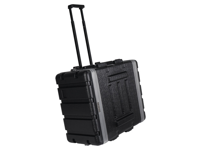 Sound Town Lightweight 6U PA DJ Rack/Road Case with 5U Rack Space, ABS Construction, 19 Depth, Retractable Handle, Wheels and Heavy-Duty Latches...