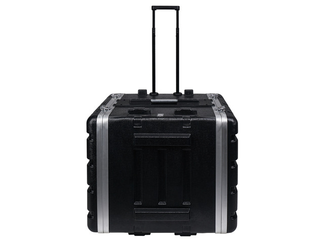 Sound Town Lightweight 10U PA DJ Rack/Road Case with 9U Rack Space, ABS Construction, 19 Depth, Retractable Handle, Wheels and Heavy-Duty Latches...