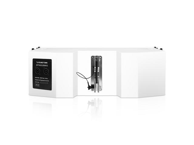 Sound Town ZETHUS Series 2 X 5 Line Array Loudspeaker System with Titanium Compression Driver White (ZETHUS-205WV2) - image 4
