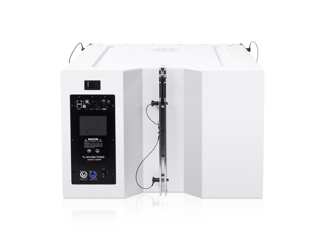 Sound Town ZETHUS Series 15 1000W Powered Line Array Subwoofer, White (ZETHUS-115SWPW)