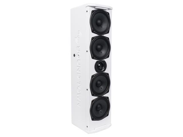 Sound Town Pair of Passive Wall-Mount Column Mini Line Array Speakers with 4 x 5” Woofers White for Live Event Church Conference Lounge CARPO-V5W - image 6
