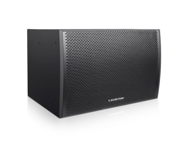 Sound Town All-Weather Line Array System with 15-inch Water-Resistant Line Array Subwoofer Four Compact Dual 8-inch Line Array PA Speakers Full Range/Bi-amp Switchable Black (ZETHUS-IP115S208X4) - image 7