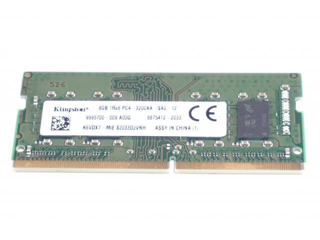 K6VDX7-MIE Kingston 8GB 1RX8 PC4-3200AA 3200Mhz SO-DIMM Memory