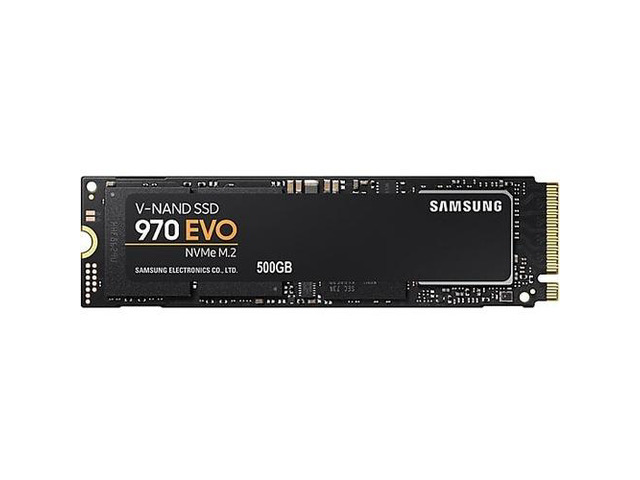 SAMSUNG 970 EVO M.2 2280 500GB PCIe Gen 3.0 x4, NVMe 1.3 V-NAND 3-bit MLC Internal Solid State Drive (SSD) MZ-V7E500E