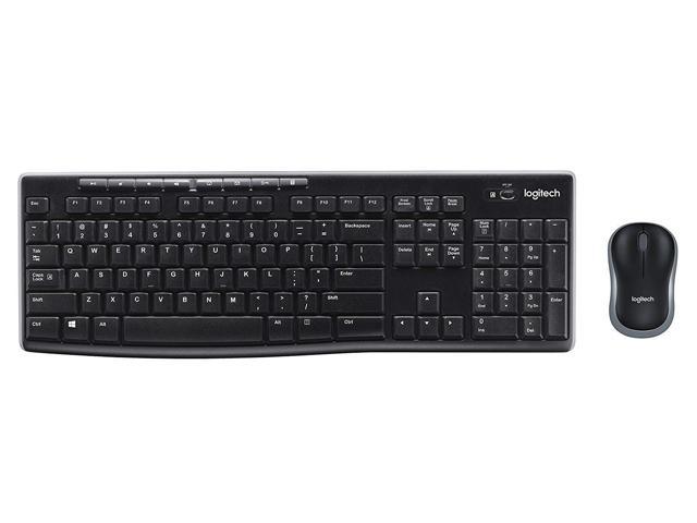 Logitech Wireless Keyboard and Wireless Mouse K270 Combo M185 - Keyboard and Mouse Included, Long Ba