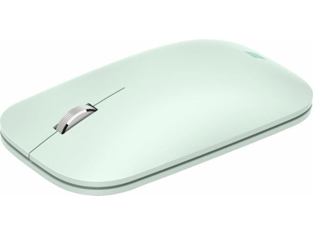 Microsoft Mobile Mouse - Mint. Comfortable Right/Left Hand Use with Metal Scroll Wheel, Wireless, Bluetooth for PC/Laptop/Desktop, works with.