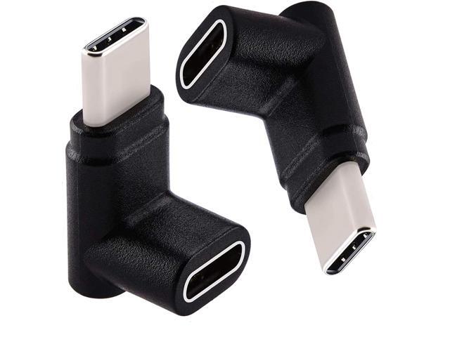 Cellularize USB C Up & Down Adapter (2 Pack) 3.1/10Gbps Type C 90 Degree Angle Male to Female Extension for Nintendo Switch, Laptop, Tablet, Mobile...