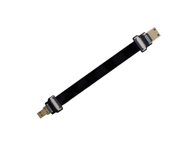 Xiwai Cyfpv Mini Male To Micro Male Extension Fpc Flat Cable 1080P For Fpv Hdtv Multicopter Aerial Photography (0.1M)