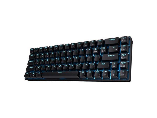 Rk68 (Rk855) Wireless/Wired 65% Compact Mechanical Keyboard, 68 Keys 60% Bluetooth Rechargeable Gaming Keyboard With Macro Keys For Windows And Mac.