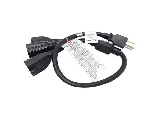 Micro Connectors, 36 1-To-3 Heavy Duty 14 Awg Power Cord Sp (Nema 5-15P To Nema 5-15R X 3) (M05-113YUL-36)