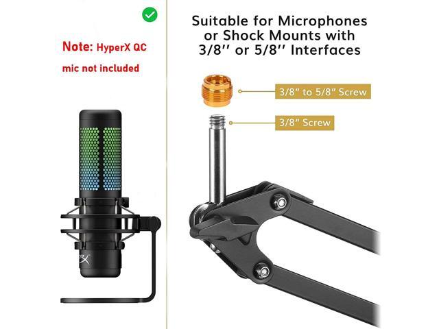 Boom Arm For Hyperx Quadcast Microphone, Adjustable Suspension Mic Scissor Stand, For Studio Recording & Broadcasting Compatible With Hyper X Quad...