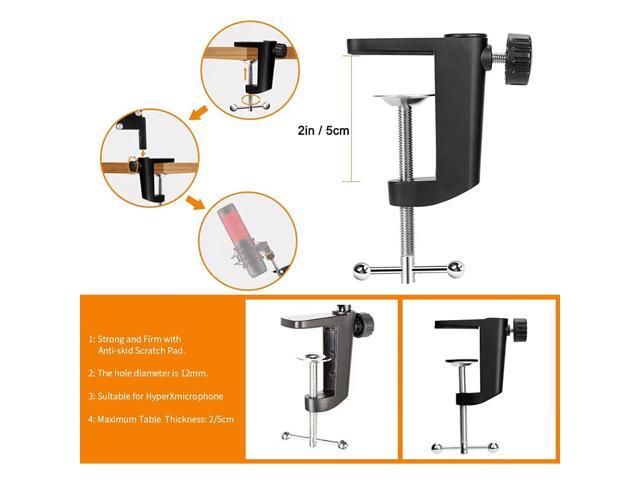 Quadcast Boom Arm - Heavy Duty Adjustable Suspension Microphone Mic Stand Compatible With Hyperx Quadcast S Usb Condenser Gaming Microphone