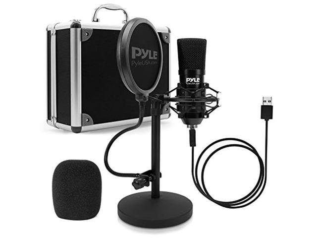 USB Microphone Podcast Recording Kit - Audio Cardioid Condenser Mic w/Desktop Stand and Pop Filter - for Gaming PS4, Streaming, Podcasting, Studio,...