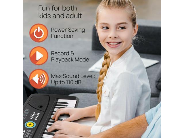 Pyle PKBRD6111 Digital Piano Kids Keyboard, Portable, Speaker, Rechargeable
