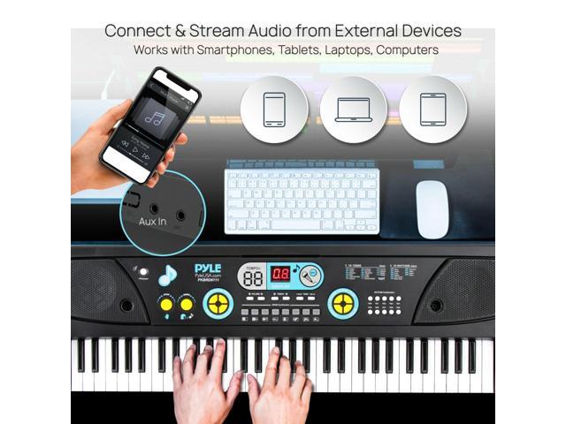 Pyle PKBRD6111 Digital Piano Kids Keyboard, Portable, Speaker, Rechargeable