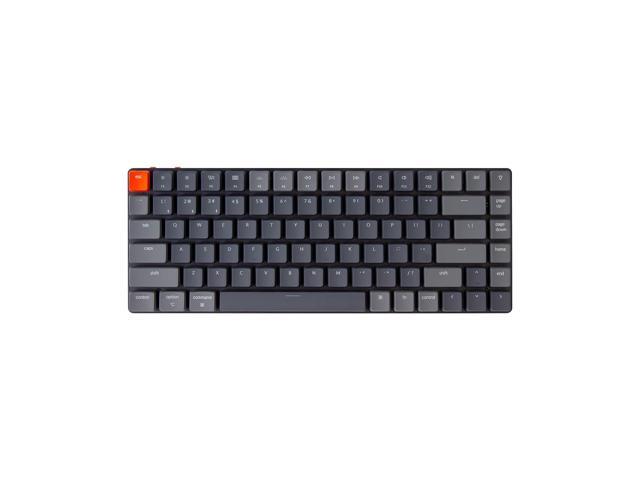 Zell K3 Ultra-Slim 75% Layout Rgb Backlit Wireless Bluetooth/Wired Usb Mechanical Keyboard, Hot-Swappable Low-Profile Optical Brown Switch 84-Key...