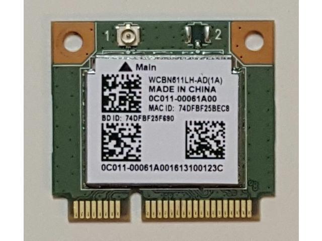 Realtek RTL8723BE 802.11bgn Bluetooth PCIe Half WCBN611LH-AD 0C011-00060F00 GOOD