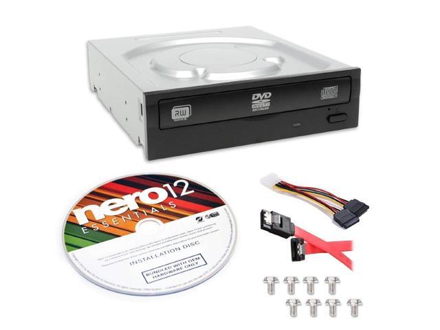 Super Allwrite Ihas124-04-Kit 24X Dvd+/-Rw Dual Layer Burner + Nero 12 Essentials Burning Software + Sata Cable Kit