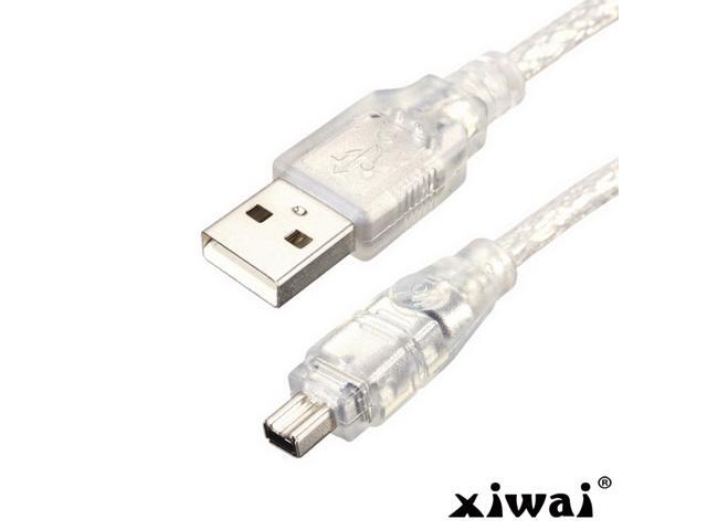 Xiwai USB Male to Firewire IEEE 1394 4 Pin Male iLink Adapter Cord Cable for SONY DCR-TRV75E DV