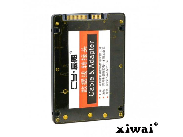 Xiwai 2 in 1 Combo M.2 NGFF B-key & mSATA SSD to SATA 3.0 Adapter Converter Case Enclosure