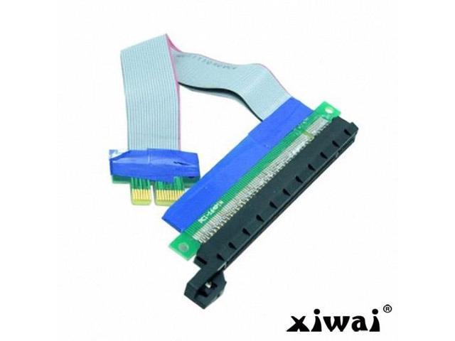 Xiwai PCI-E Express 1x to 16x Extension Flex Cable Extender Converter Riser Card Adapter 20cm